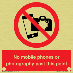 No mobile phones or photography past this point